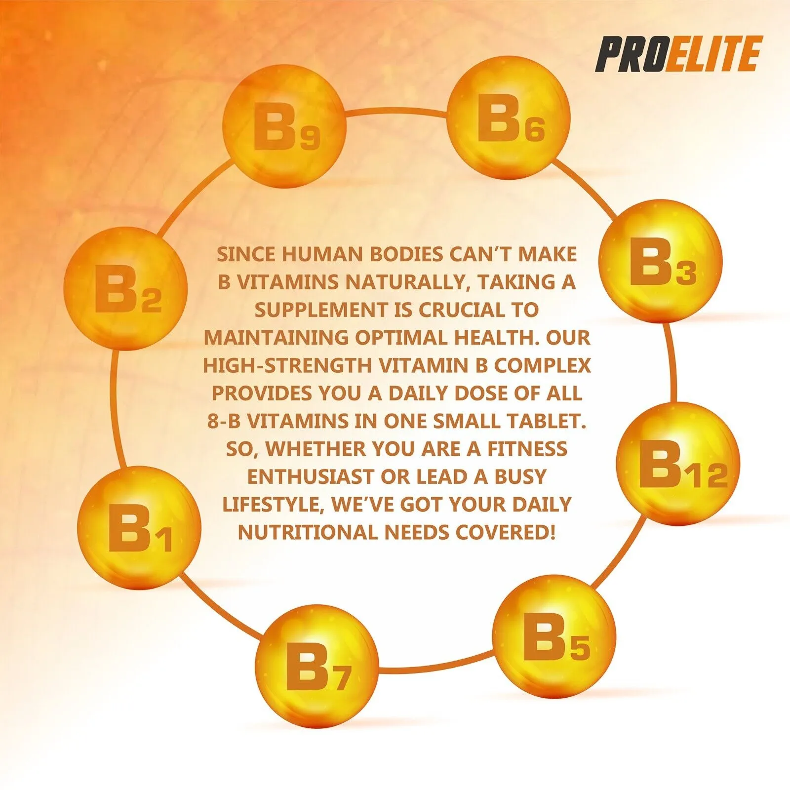 PROELITE B-Complex Vegan Tablets