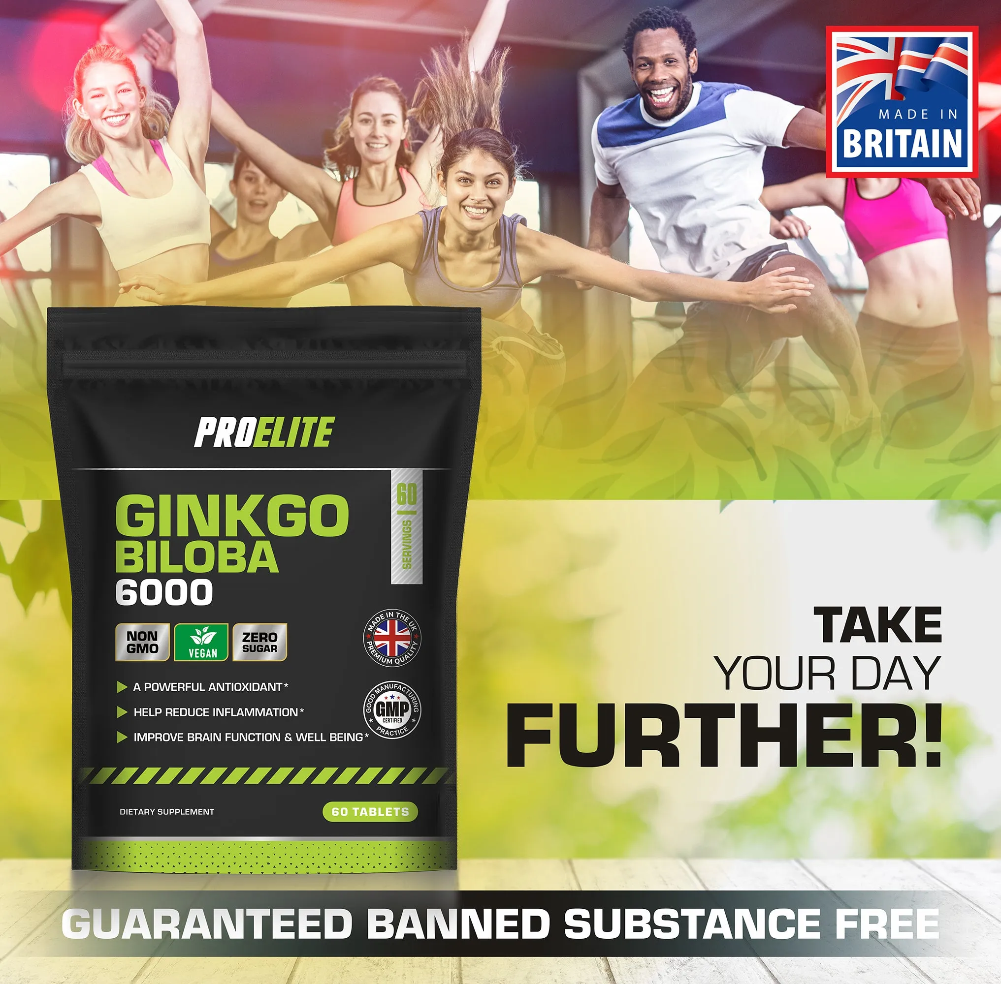 PROELITE Ginkgo Biloba 6000 Vegan Tablets