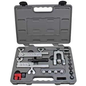 Professional Brake Line Flare Tool Kit | SAE Double Flares & ISO Bubble Flares