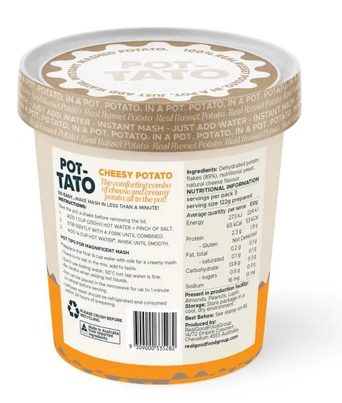 Purely Potato Instant Mashed Potato Cheesy Potato 56g