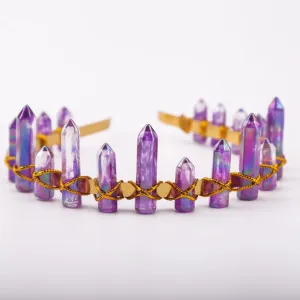 Purple Stone Crown, Halloween Costume Accessory