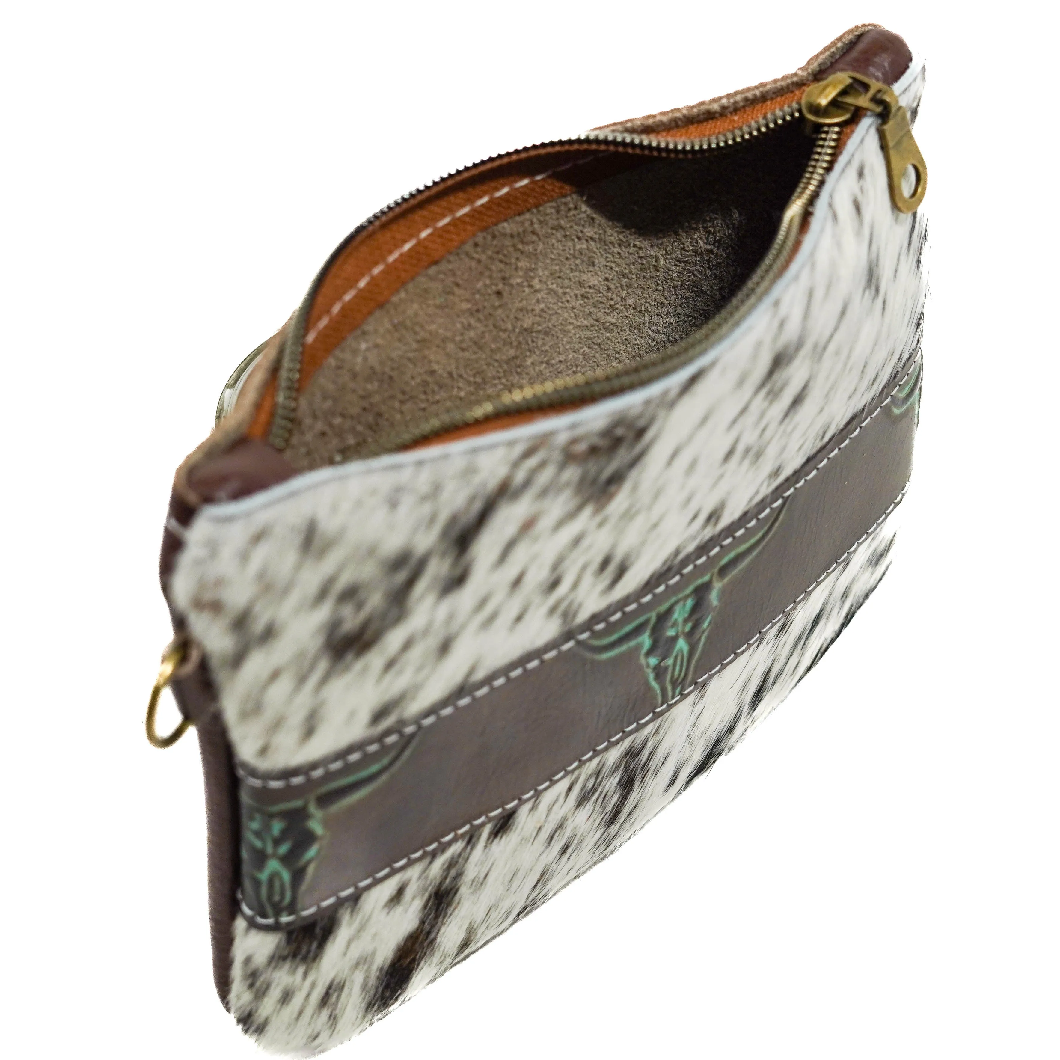 Purse Organizer - Chocolate & White w/ Mint Chocolate Skulls