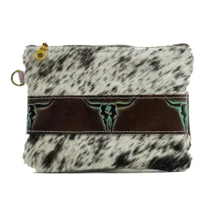 Purse Organizer - Chocolate & White w/ Mint Chocolate Skulls