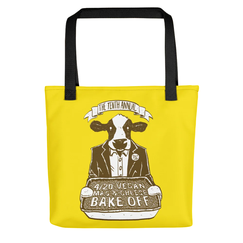 "4/20 Vegan Mac & Cheese Bake Off" Tote bag