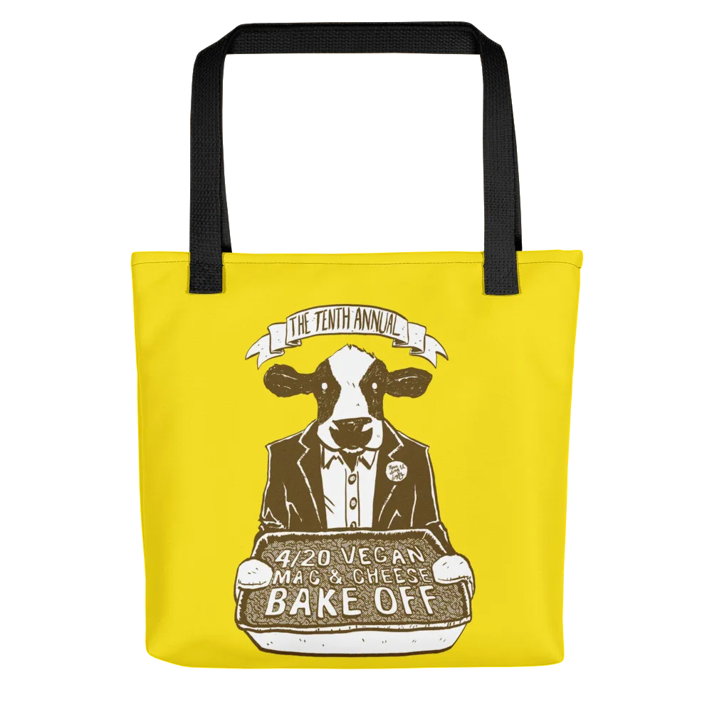"4/20 Vegan Mac & Cheese Bake Off" Tote bag