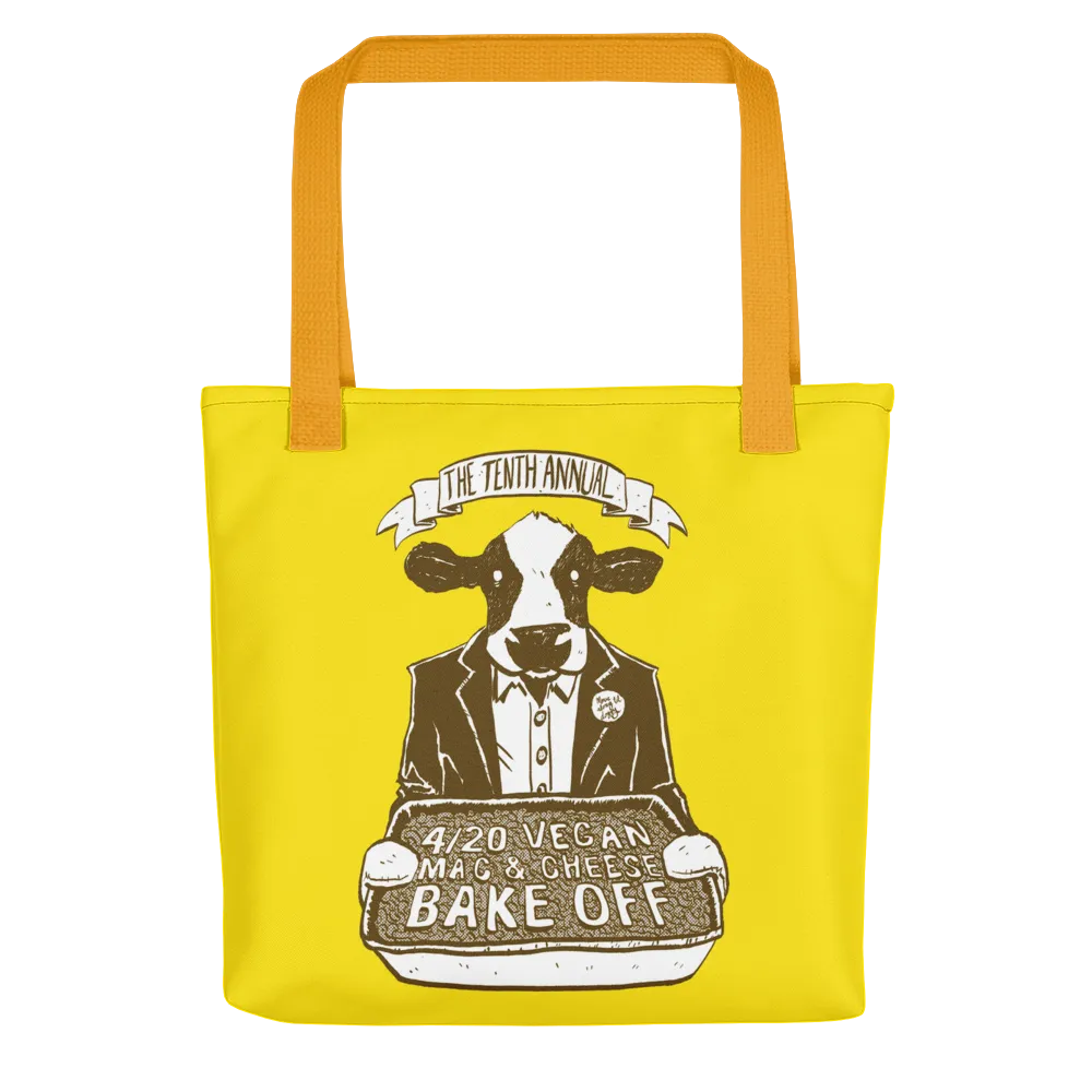 "4/20 Vegan Mac & Cheese Bake Off" Tote bag