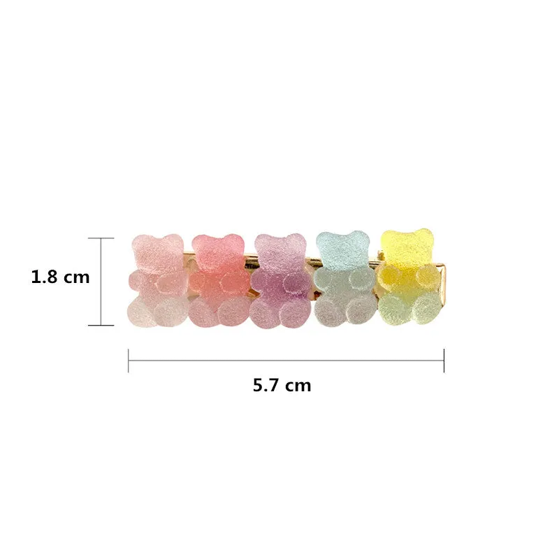 "BEAR CANDY COLORFUL GRADIENT" HAIRPIN N031002