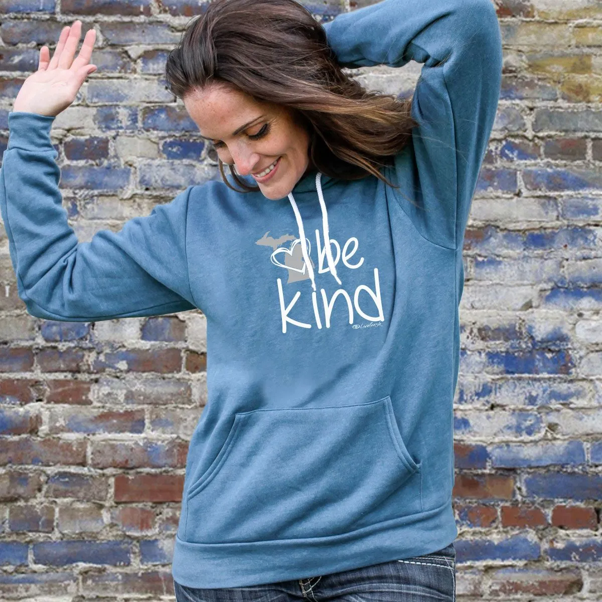 "Michigan Be Kind" Relaxed Fit Angel Fleece Unisex Hoodie