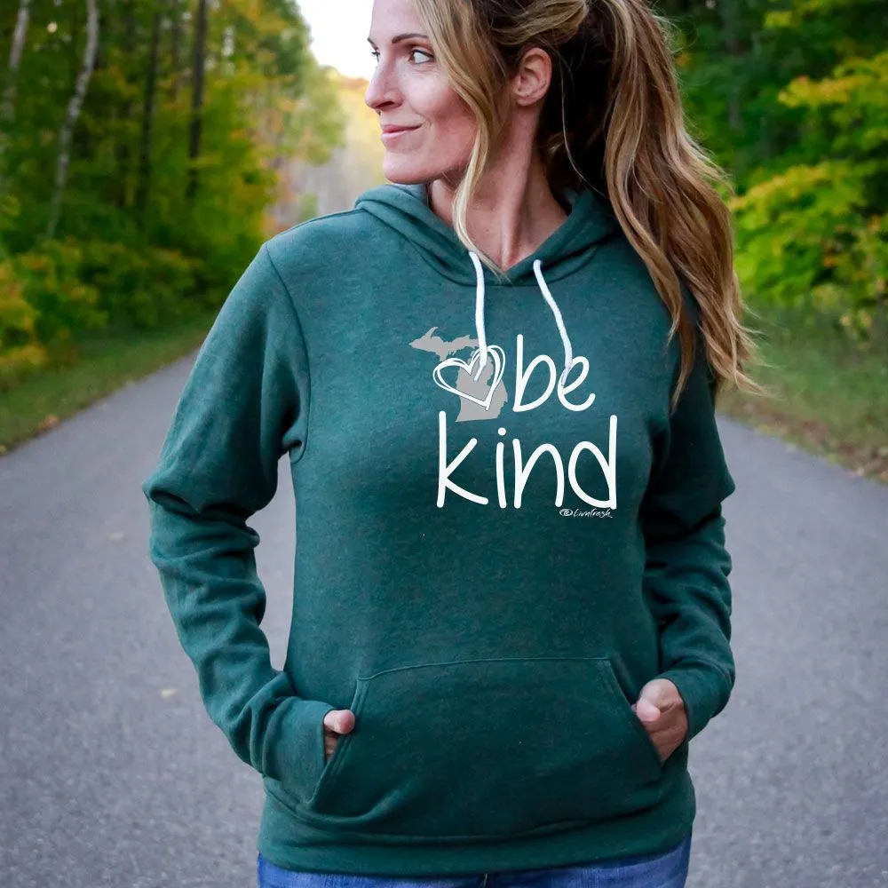 "Michigan Be Kind" Relaxed Fit Angel Fleece Unisex Hoodie