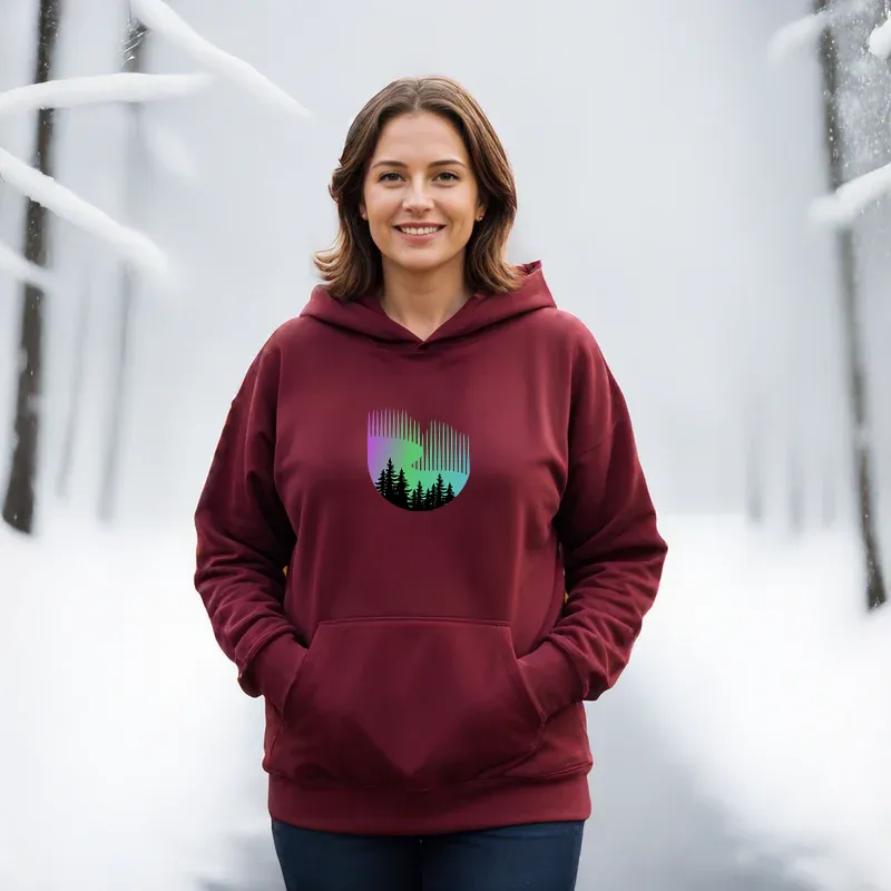 "Northern Lights" Relaxed Fit Classic Unisex Hoodie