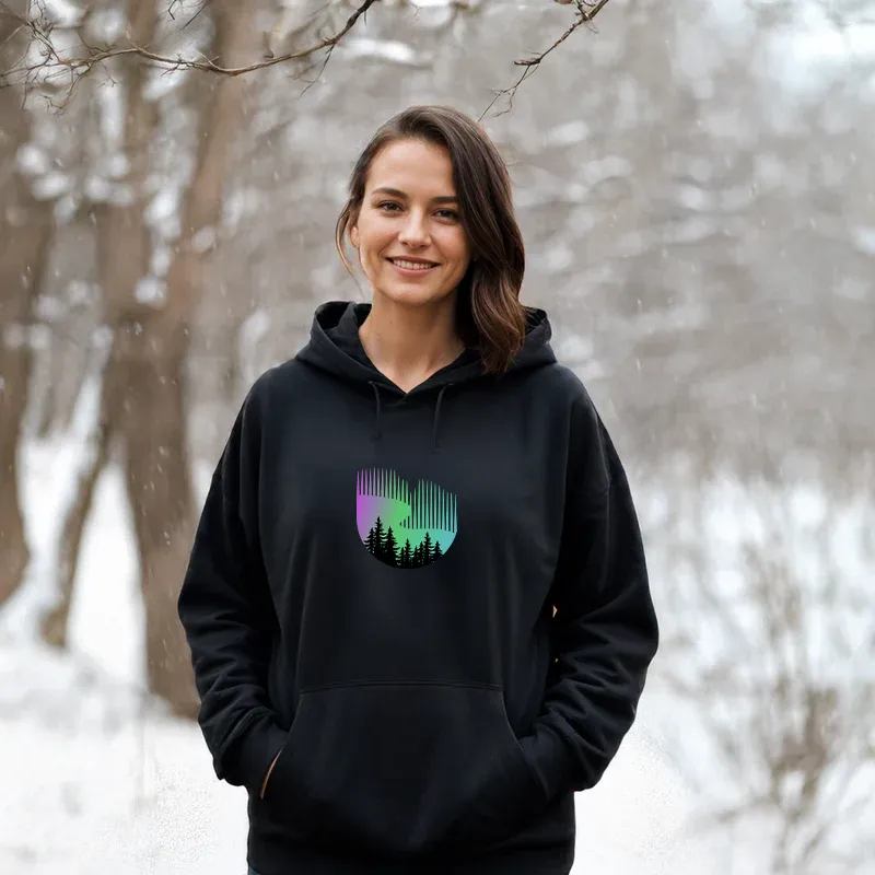 "Northern Lights" Relaxed Fit Classic Unisex Hoodie