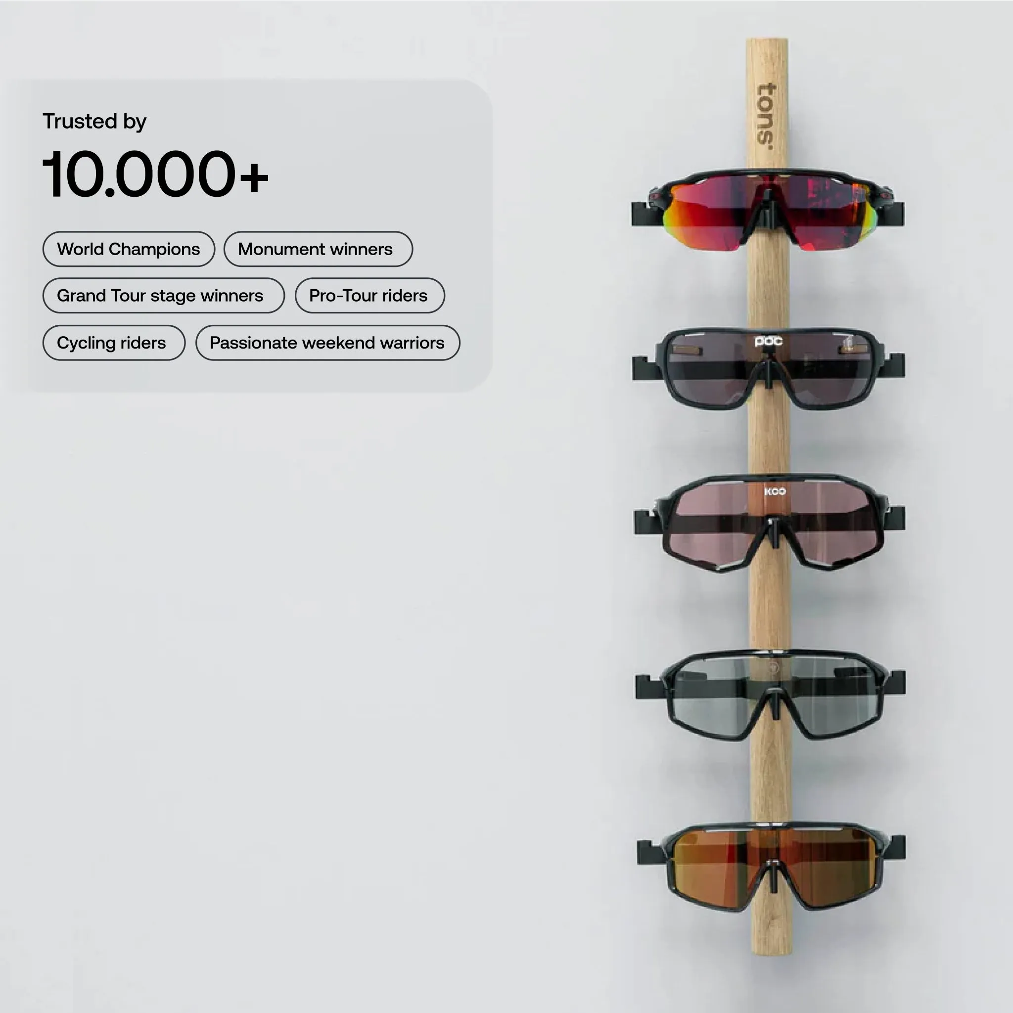 Rack | E . 5x Glasses