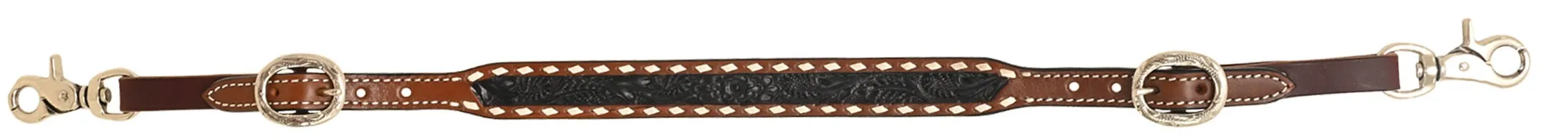 Rafter T Ranch Black Buckstitched Wither Strap