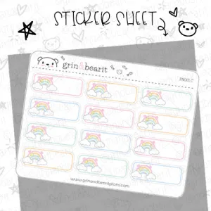 Rainbow Boxes! - Functional Stickers (FN001)