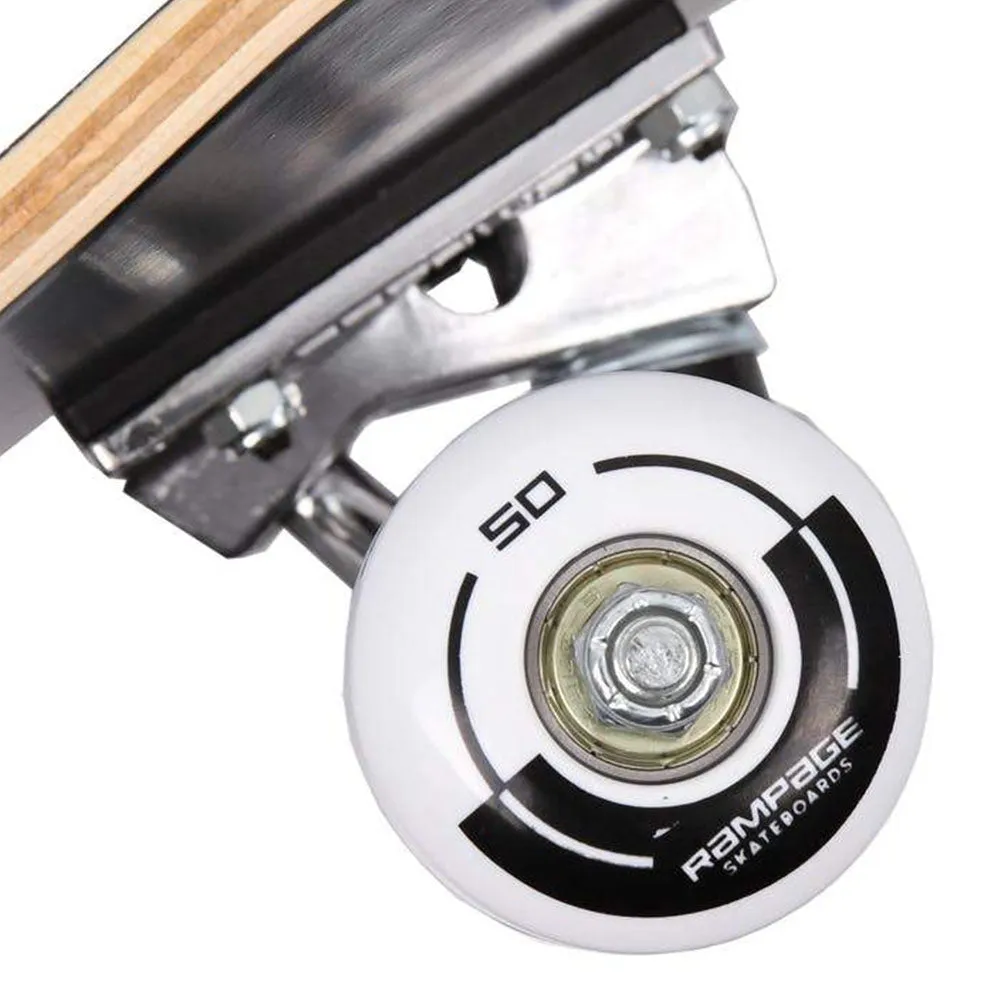 Rampage Black Stain Skateboard