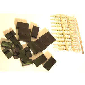RC JR Set Female Connector Plug Gold Plated x 10