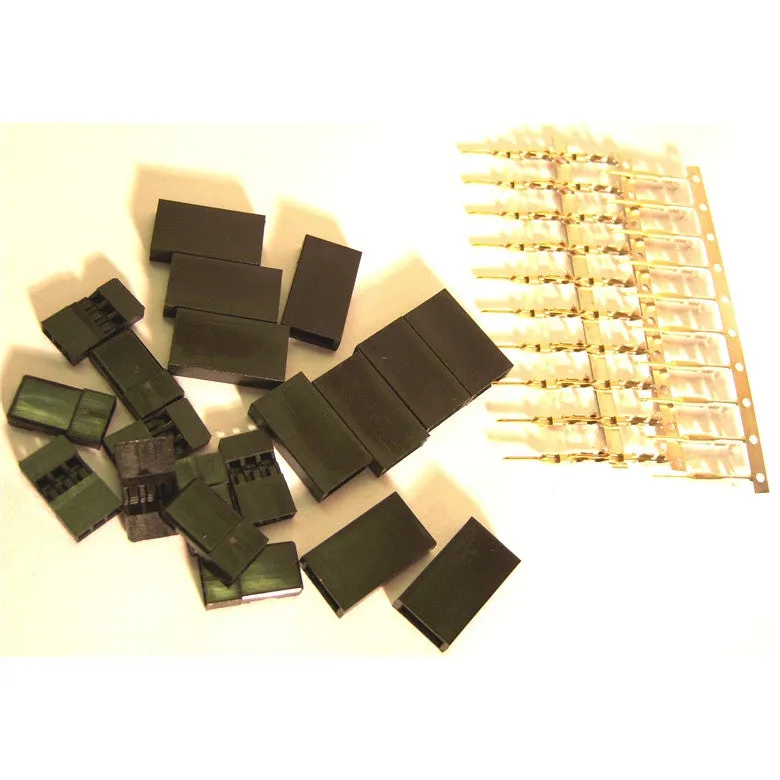 RC JR Set Female Connector Plug Gold Plated x 10
