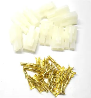 RC R/C 7.2v Tamiya Battery Large Male Connector Plug Set Gold Pins 10