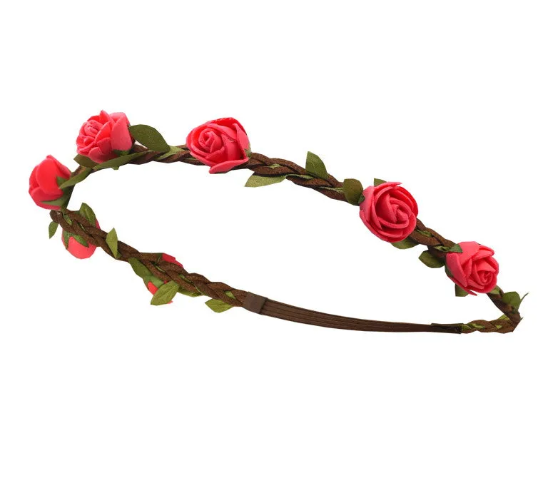 Red 7 Rose Hairband