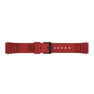 Red Fluoro Rubber Strap