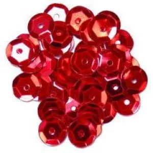 Red Medium Cup Sequins