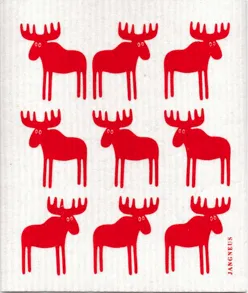 Red Moose Dishcloth