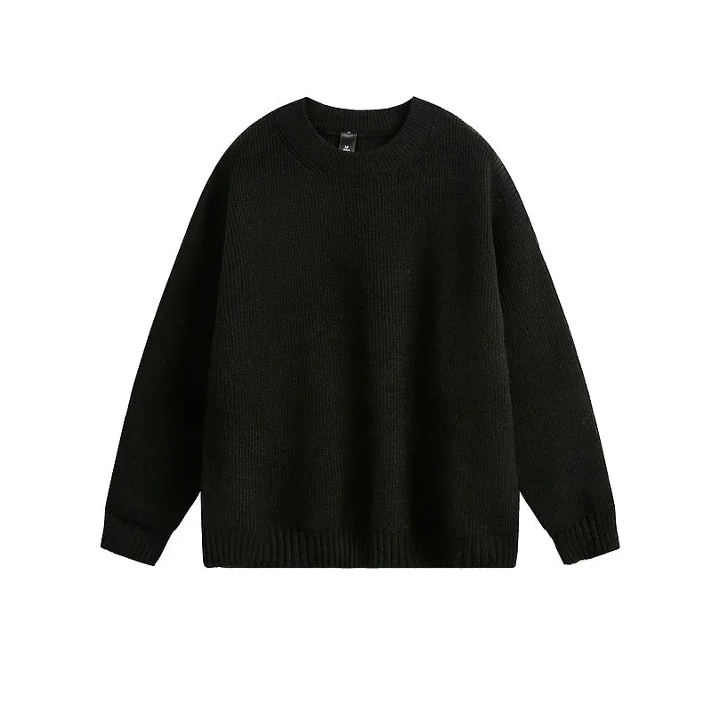 Relaxed Fit Crew Neck Sweater
