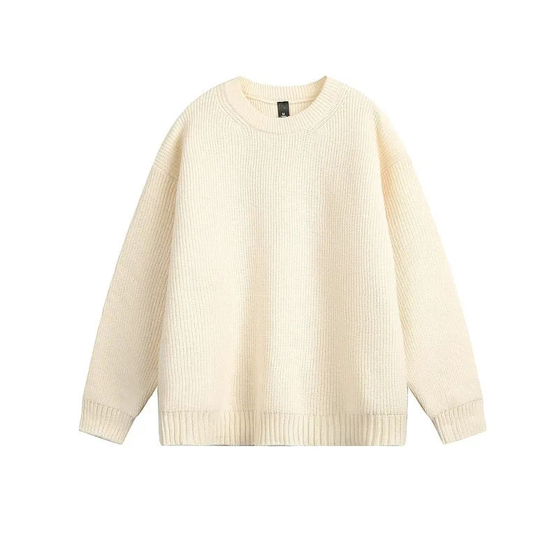 Relaxed Fit Crew Neck Sweater