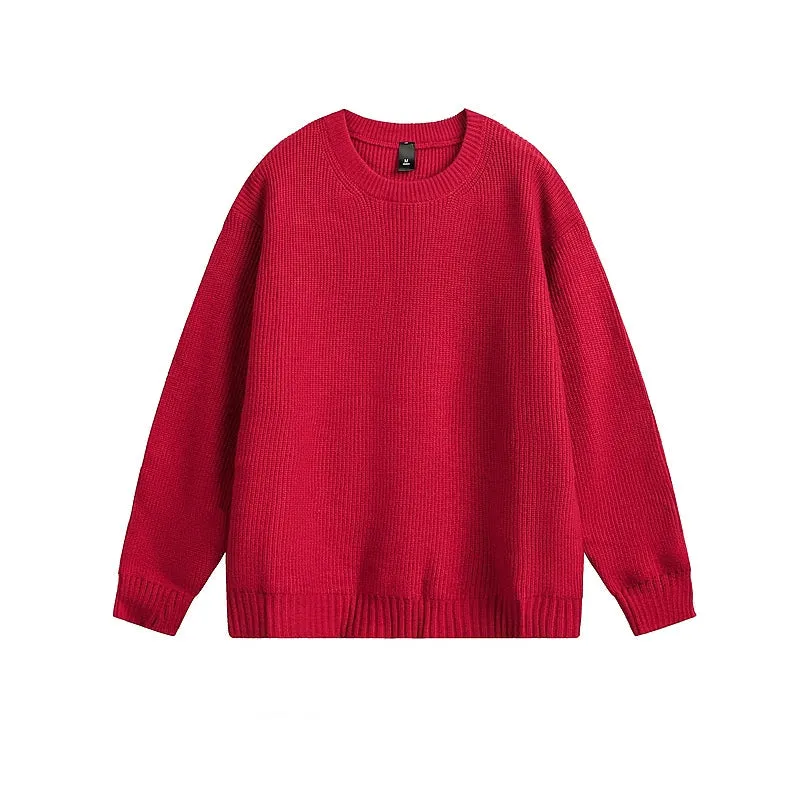 Relaxed Fit Crew Neck Sweater