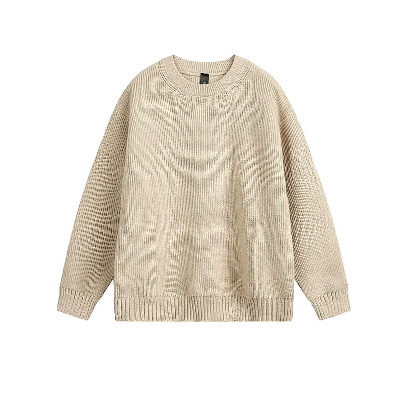 Relaxed Fit Crew Neck Sweater