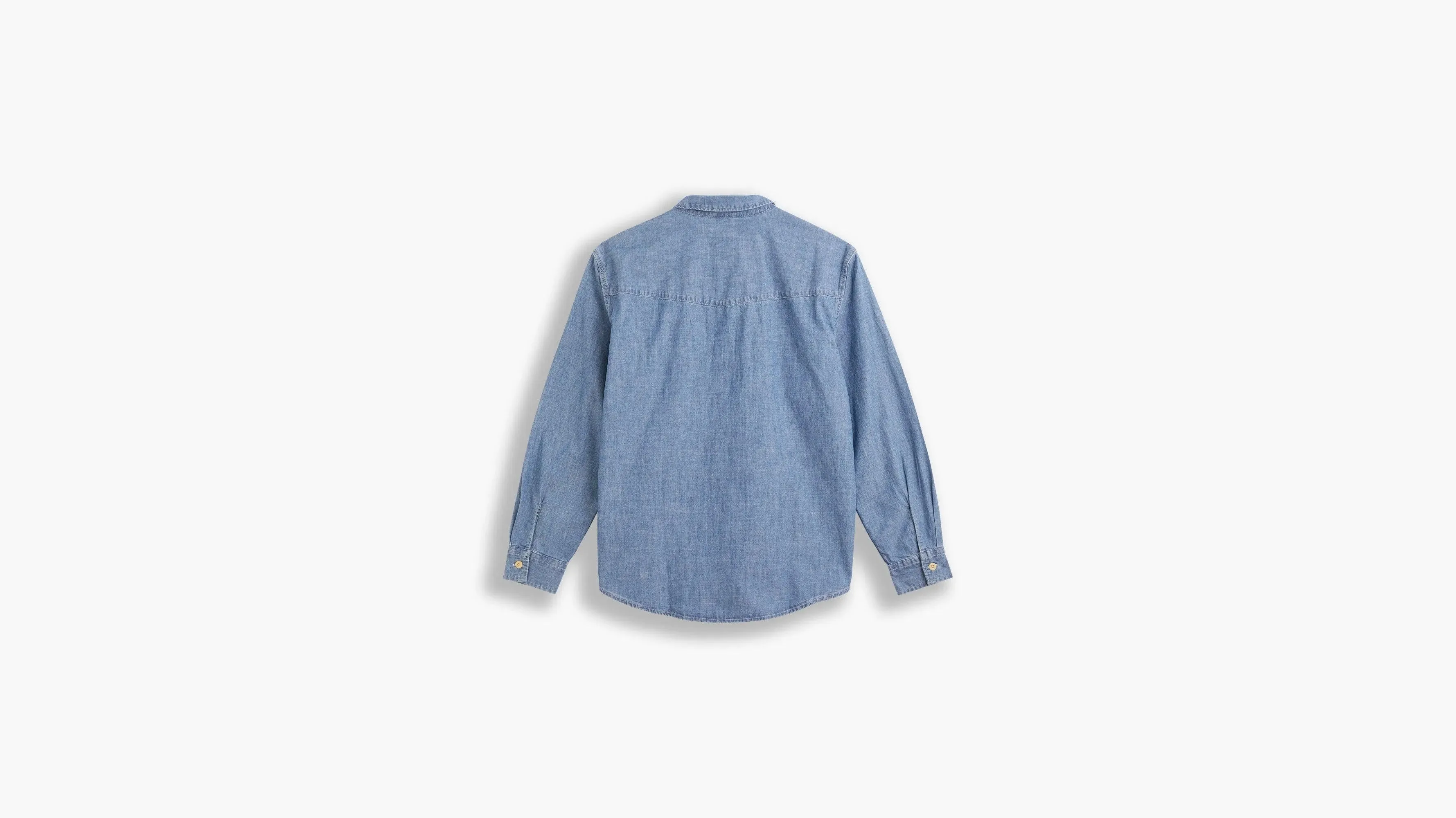 Relaxed Fit Western Shirt Cambray Light - Azul