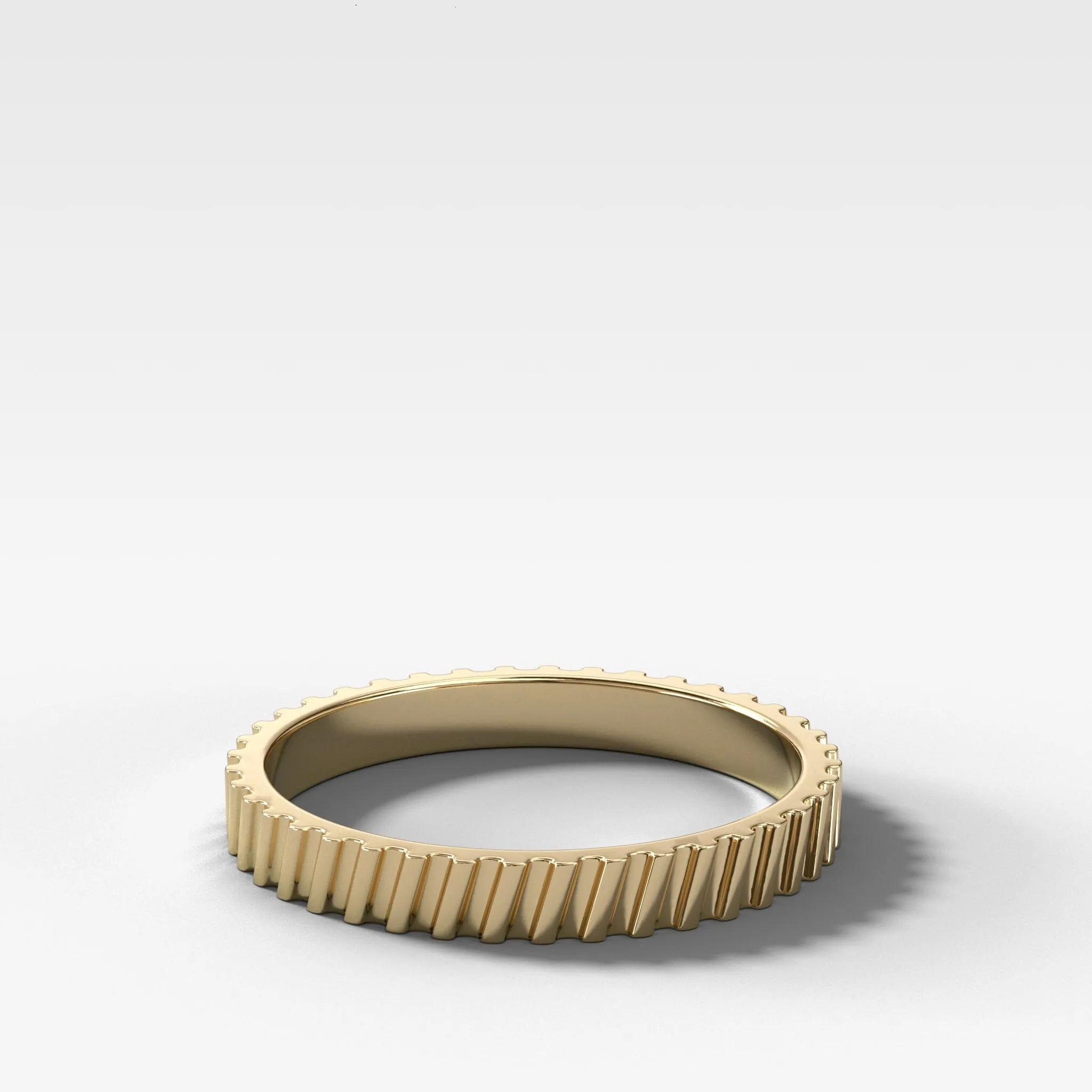 Ridge Wedding Band (2.5mm)
