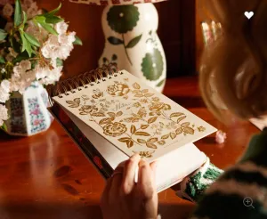 Rifle Paper Co. English Rose Desktop Spiral Notepad