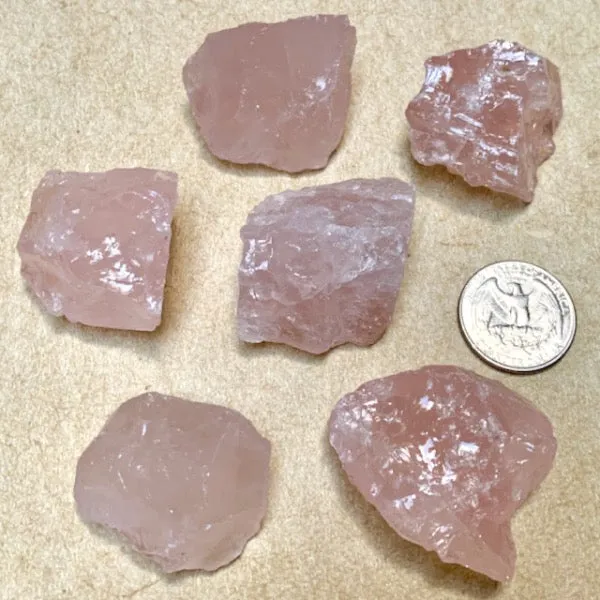 Rose Quartz Rough Pieces