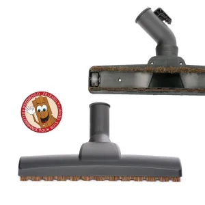 Samsung Friction Fit Floor Brush With Parking Hook Wheels Horsehair Bristles - 1 3/8" x Neck 12" Wide