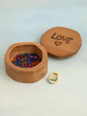 Sentiment Wooden Keepsake Box - Love Heart