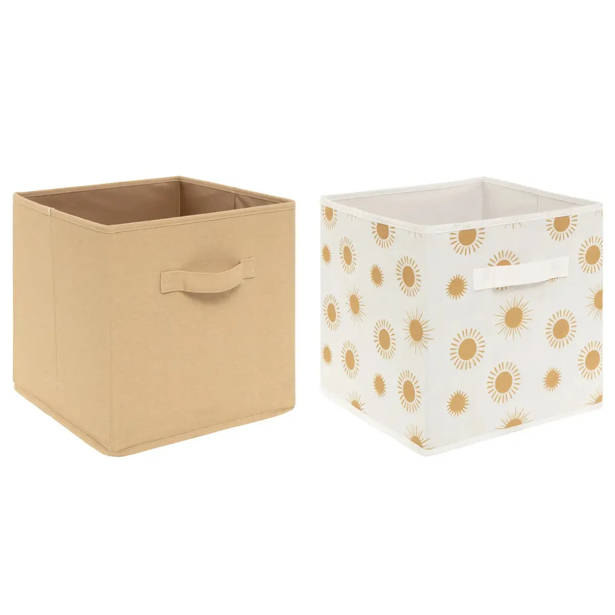 Set da 2 Contenitori Girasoli 29 x 29 x 29 cm
