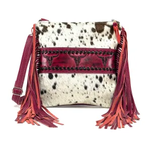 Shania - Chocolate & White w/ Red Skulls