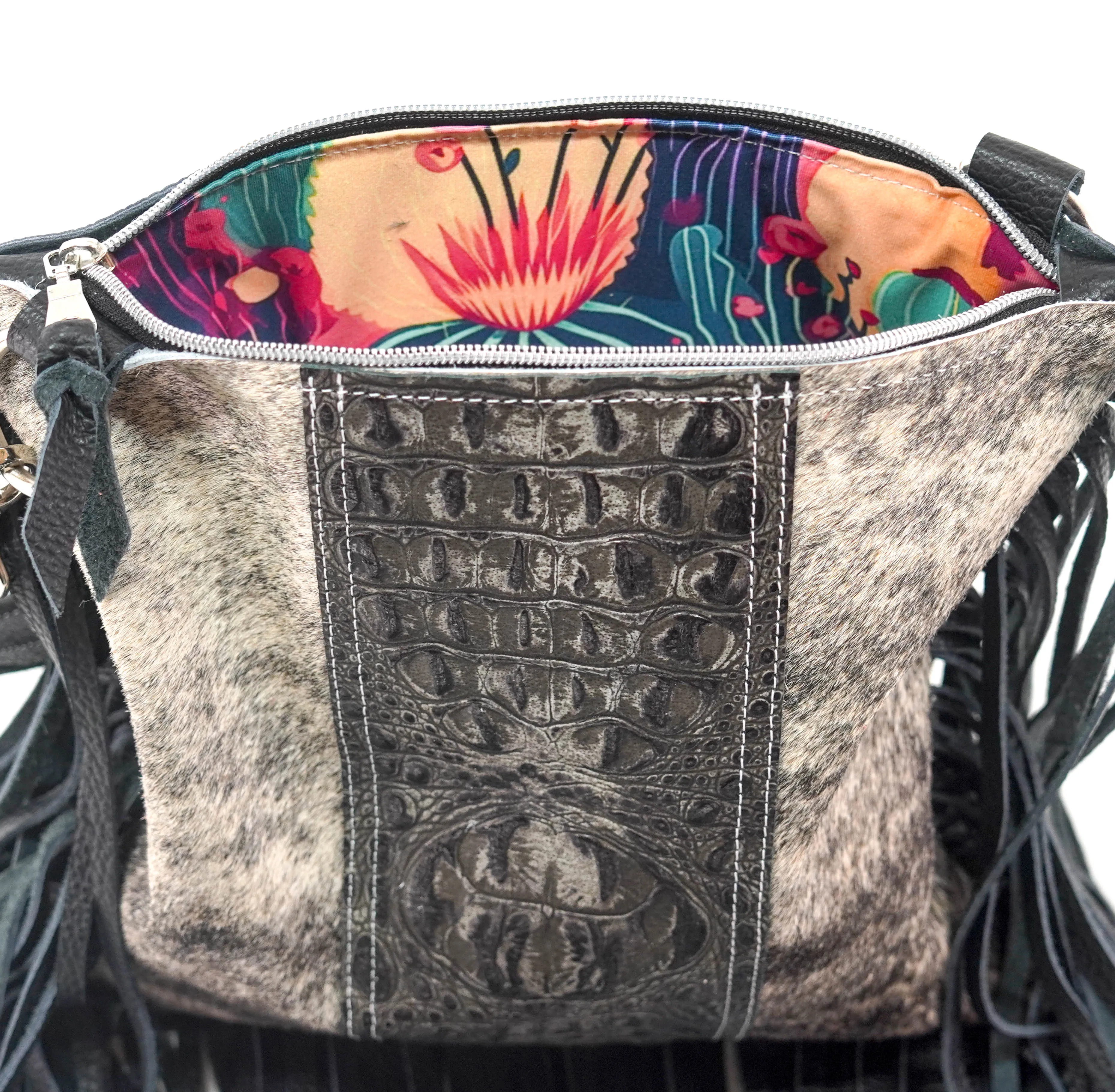 Shania - Salt/Pepper w/ Smoke Show Croc