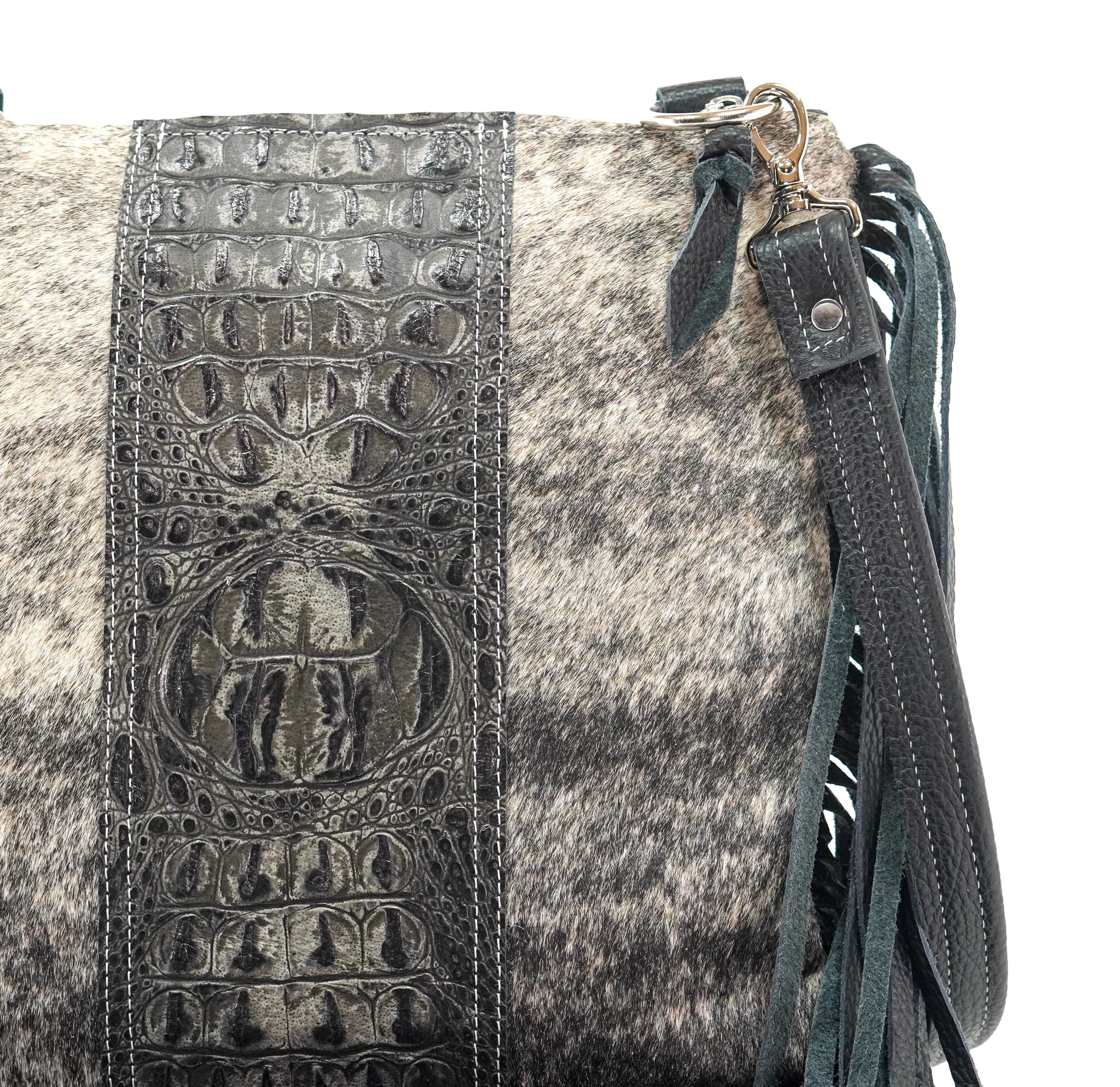 Shania - Salt/Pepper w/ Smoke Show Croc