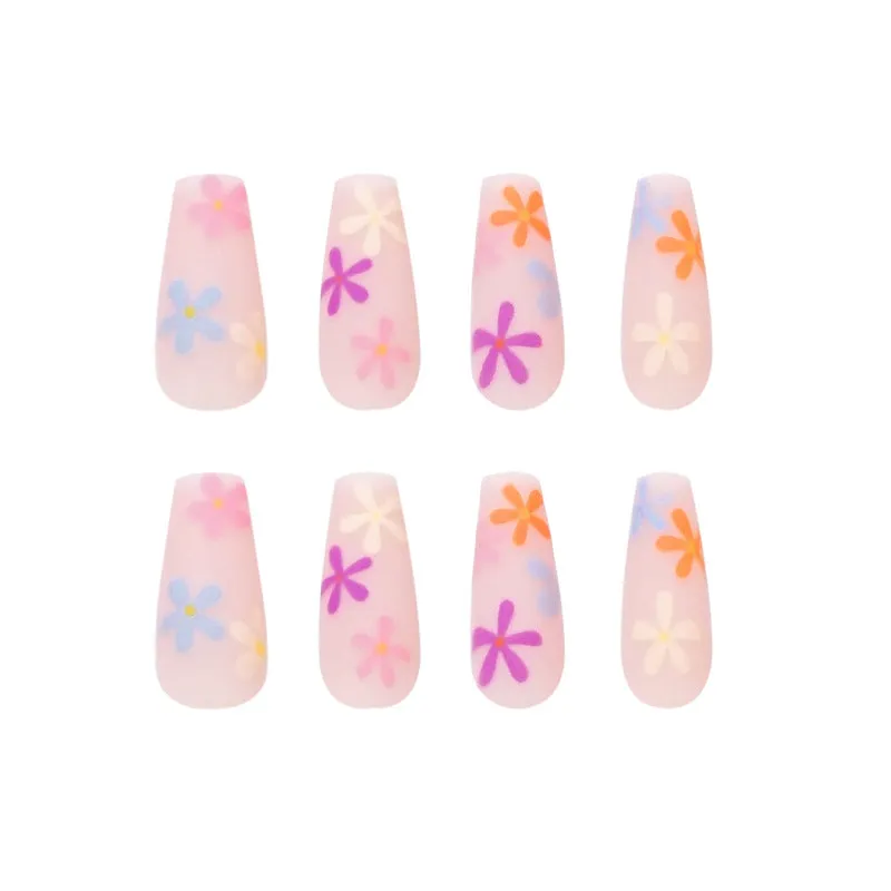 Short Coffin colorful daisy