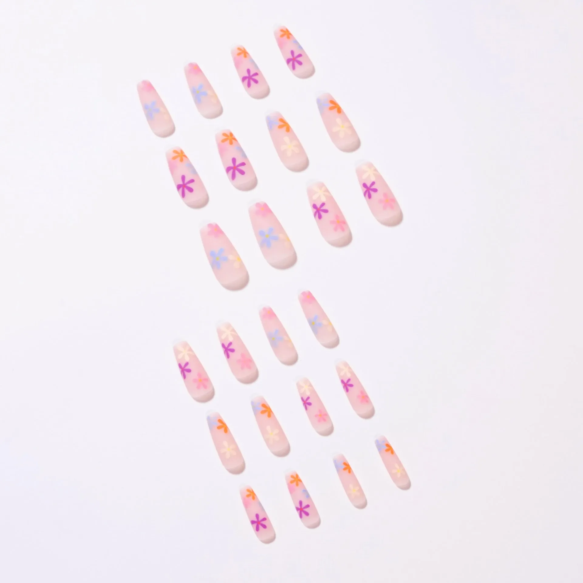 Short Coffin colorful daisy