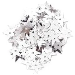 Silver Hologram Large Stars