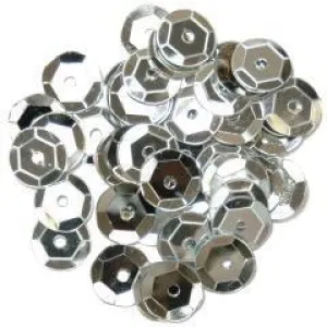 Silver Medium Cup Sequins