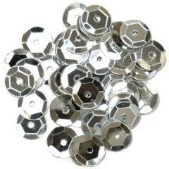 Silver Medium Cup Sequins
