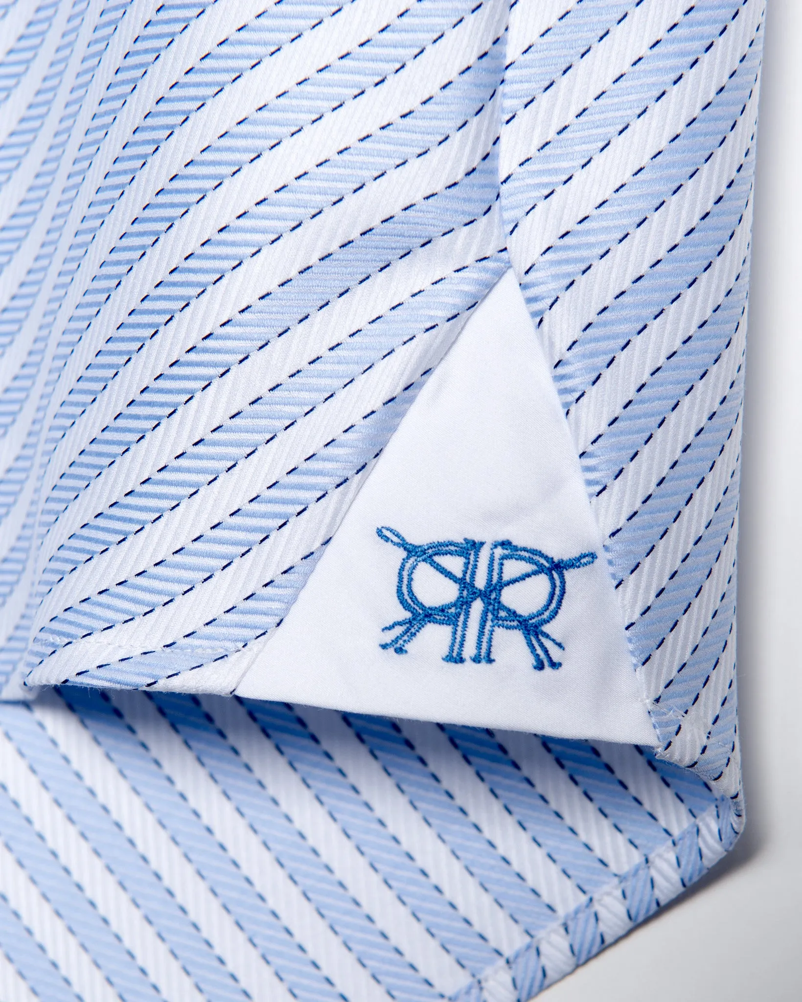 Sleeveless - Blue Diagonal Stripe
