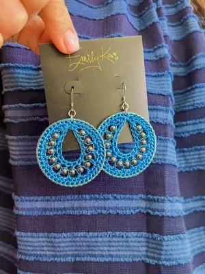 Small Macrame Earrings by Emily kai