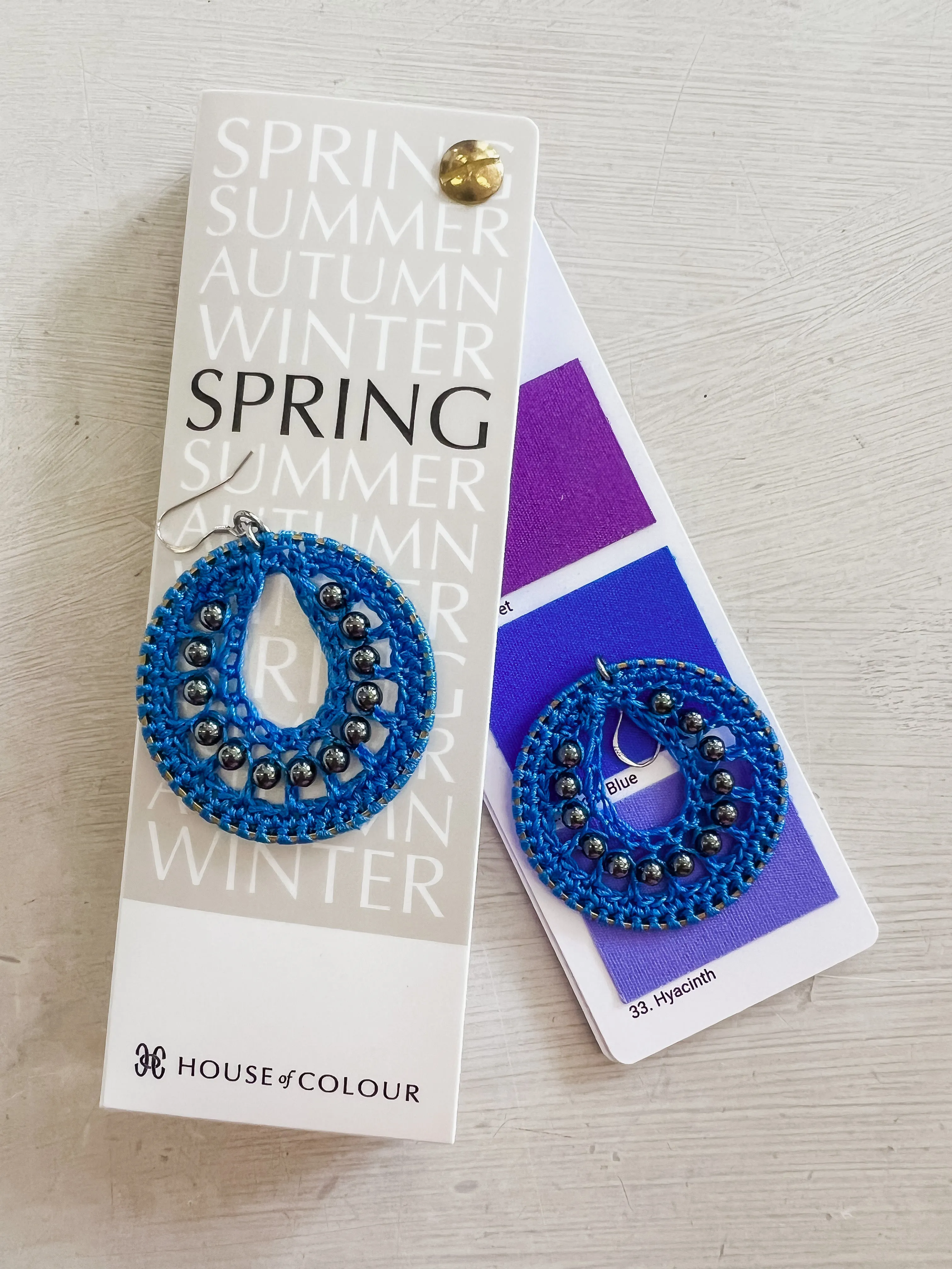 Small Macrame Earrings by Emily kai