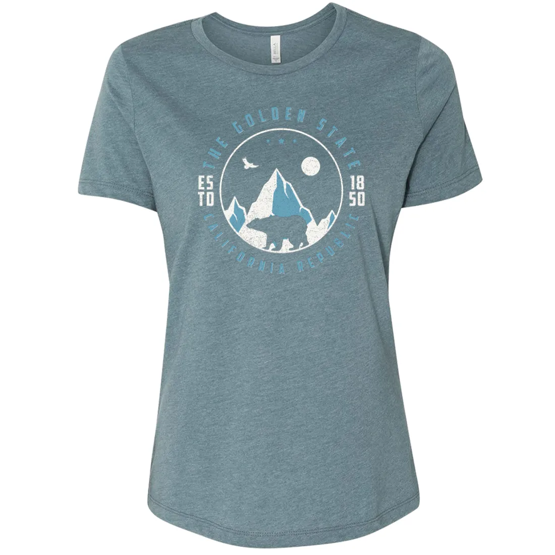 Snowy California Mountains Women's Relaxed Jersey Tee