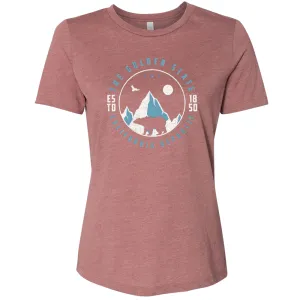 Snowy California Mountains Women's Relaxed Jersey Tee